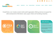 Tablet Screenshot of forestworks.com.au